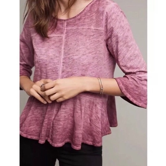 Anthropologie Tops - Anthropologie• Akemi + Kin• peplum burnout top